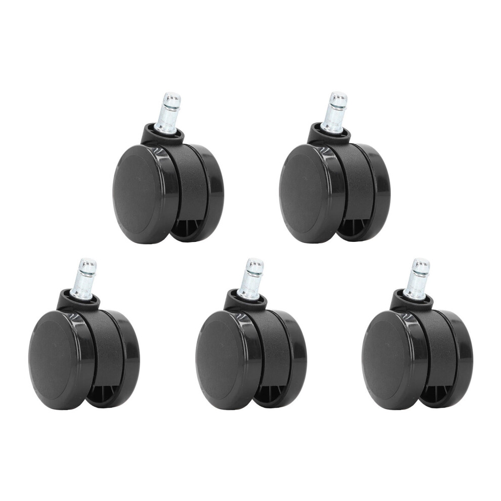 5ÂPack Silent Office Chair Wheels Â 2.5Â³ Universal Pulley, WearâResistant Pp, Mute Design, 1.2 Lb Load Capacity 9482726194705