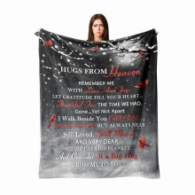 Soft Flannel Memorial Blanket (50x60") – Sympathy Gift for Loss of Mom, Dad, Grandma, Grandpa, Sister – Compatible with Bereavement & Grief