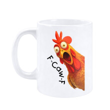 Mug à café coq en colère, tasse en céramique de 325 ml (11 oz) pour hommes et femmes, mug à thé original et amusant pour le bureau ou la