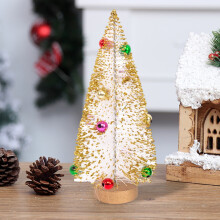 Décorations de table de Noël – 10 sapins blancs en plastique pour l'intérieur, la cheminée, la porte et la table – Compatibles avec une