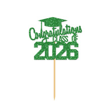Graduation Glitter Cake Topper 5.9 inch