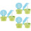 6Pièces Bouchons De Stockage Vert Silicone Pour Bouteilles 6