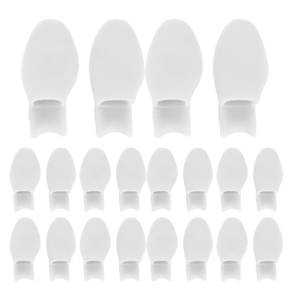 Bunion Relief Corrector, 10Pairs SEBS Material Gel Pads, For Toe Separator & Pressure Reduction, Cushioned Support Realign Toe & Shock