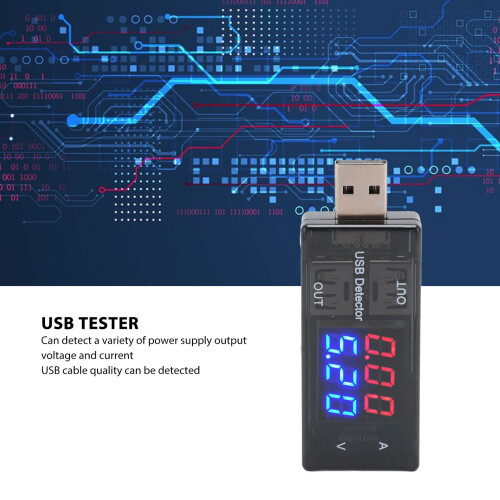Tester di Tensione e Corrente USB Dual, Alta Precisione, Materiale PC 2