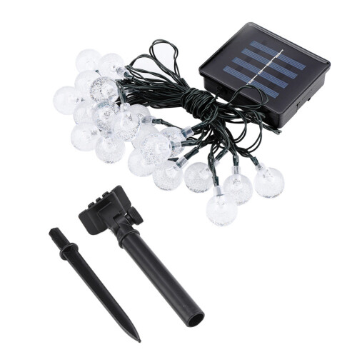 20 LED φωτιστικά σε σχήμα κρυστάλλου, ηλιακά διακοσμητικά φώτα εξωτερικού χώρου με