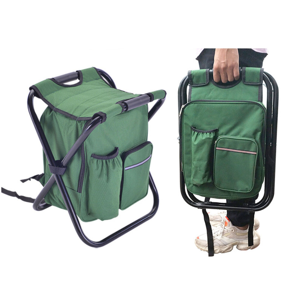 High Capacity Folding Backpack Stool 600D Oxford Cloth For Camping & Fishing 5041387586041
