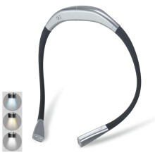 Lampe de lecture élégante et sans effort, design ergonomique avec batterie rechargeable, intensité lumineuse réglable en continu, bras flexibles,