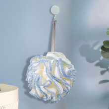 Lace Edges Bath, Double Layer Bath Sponge with Hook, Super Soft-Friendly, Multiple Colors, Abundant Froth, Easy to Dry, Holiday Gift