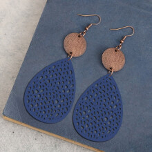 Geometric Drop Earrings Lightweight Dangle Earrings for Women,Earrings for Wedding, Party, Work Daily Wear,Blue