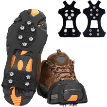 Winter Shoe Spikes with 10 Stainless Steel Tips TPE Slip-On