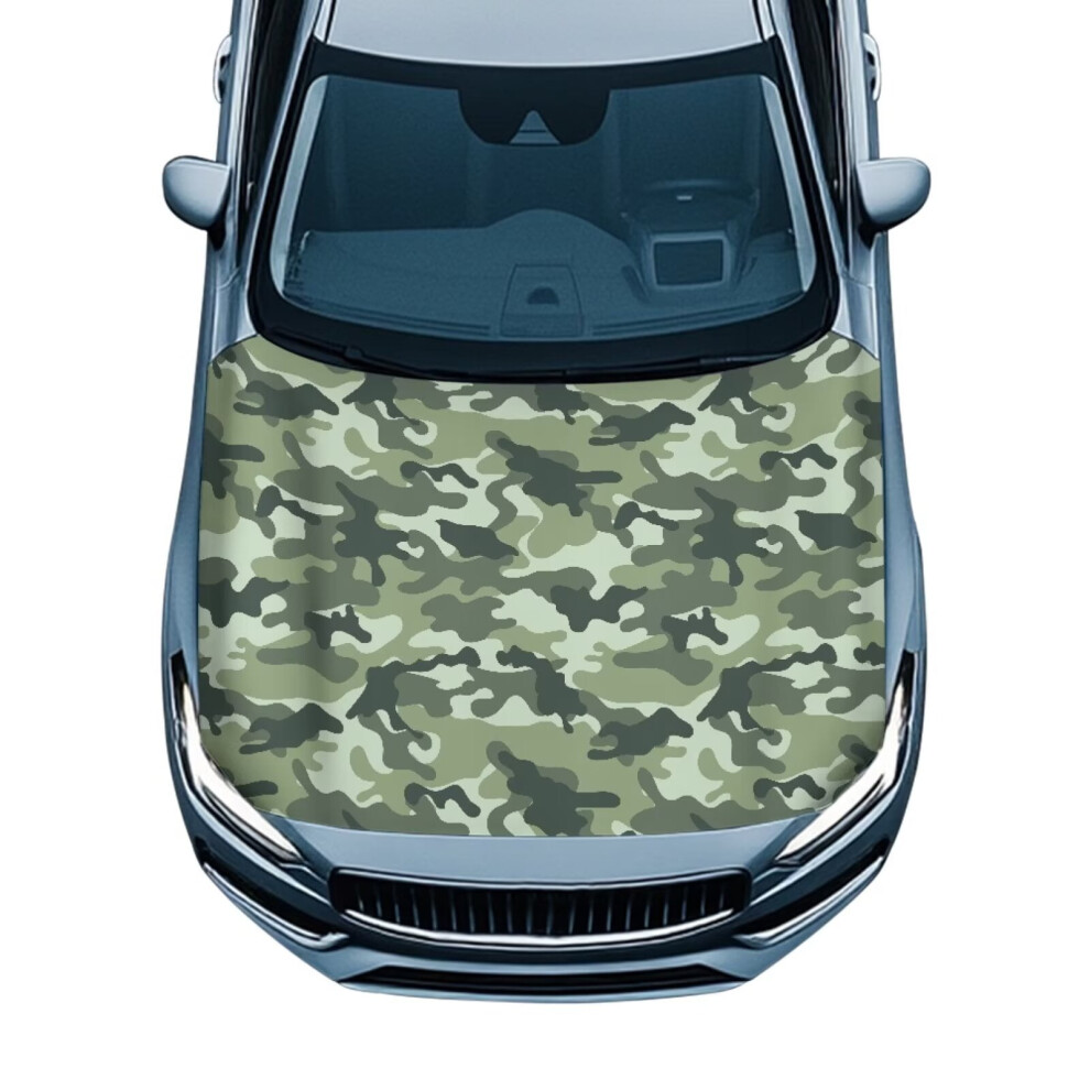 Waterproof Camo Car Hood Cover Â Universal Fit For Cars, Trucks, Suvs, All Seasons; Compatible With Most Vehicles Green 9327961797215