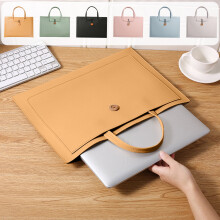 PU Leather A4 File Folder Waterproof Gray 10x13in