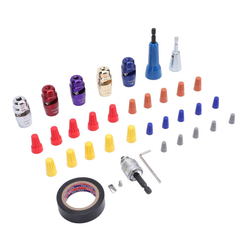 37Pcs Electric Wire Stripper Set with Connection Nuts, 26.35oz