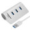 Διανομέας USB 3.0 3 θυρών, συμβατός με συστήματα OS X και PC, κομψός σχεδιασμός τύπου Apple 1
