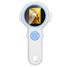 Microscope Portable pour Enfants, Microscope Numérique Grossissant de Poche, Jouet Scientifique Éducatif, Cadeau de Noël A