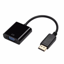 DisplayPort - VGA adapter1080P DisplayPort - VGA/HDTV adapter számítógéphez, laptophoz, monitorokhoz, projektorokhoz, HDTV-hez