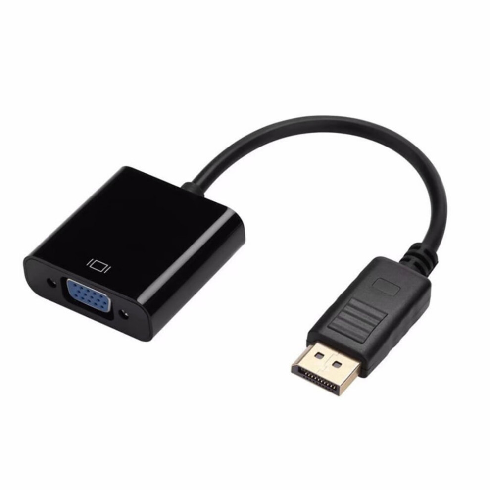 Displayport To Vga Adapter 1080P Displayport To Vga/Hdtv Adapter For Computer Laptop Monitors Projectors Hdtv 9193271149439