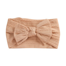 Baby Headband Newborn Infant Toddler Nylon Hairbands Cute Soft Beanie Headwrap Hair Accessories Rose Gold Free Size