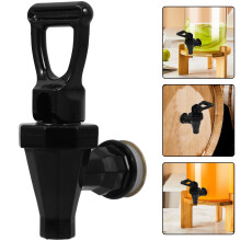1Pcs Black PP Water Dispenser Spigot Replacement Cooler Faucet for Home Use 13.00X9.00X5.00CM