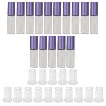 Refillable Tubes for Diy Makeup Kit, Non Toxic Material Empty Lip Gloss Tubes, Travel Friendly, Versatile Usage Plastic Lip Balm Containers for