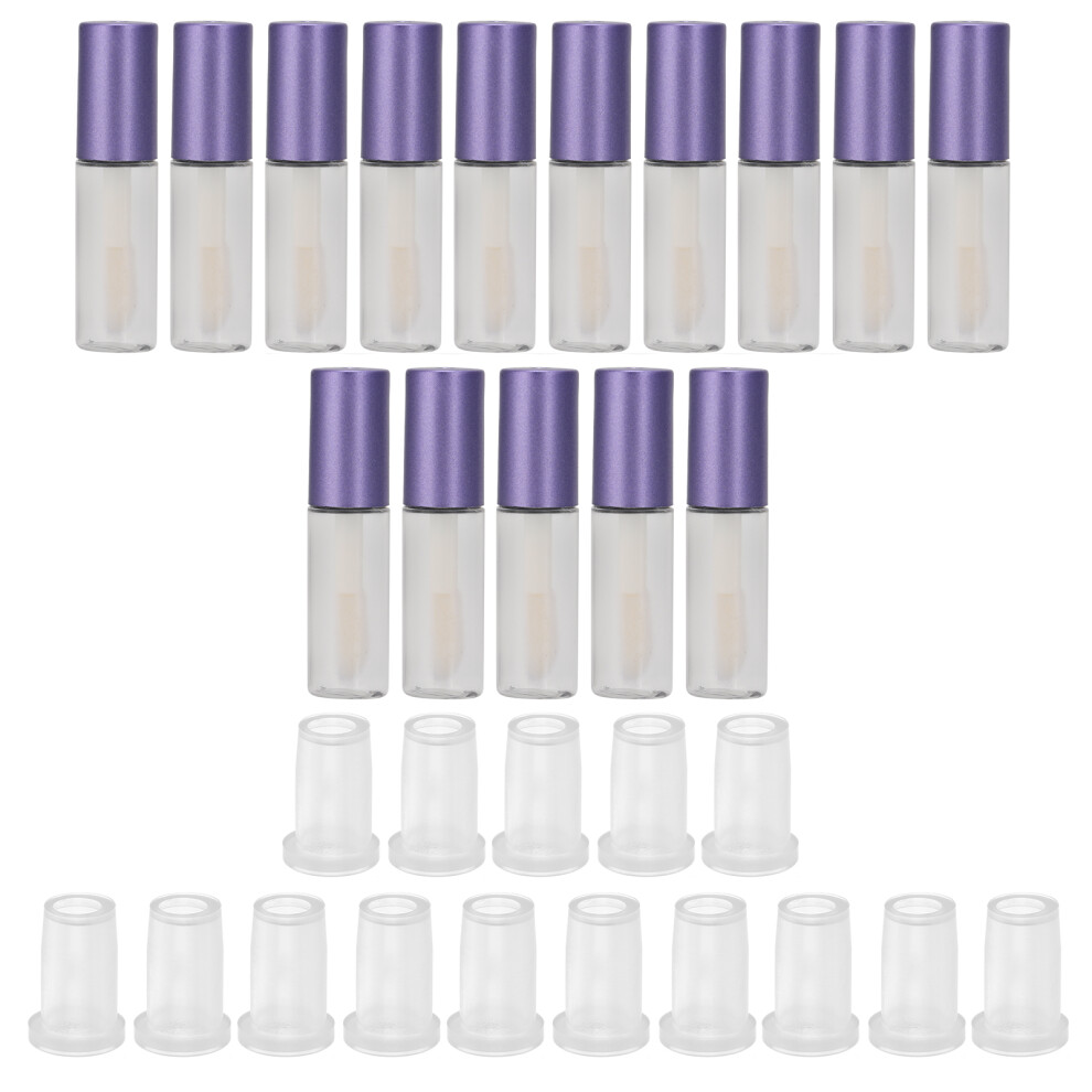 Refillable Tubes for Diy Makeup Kit, Non Toxic Material Empty Lip Gloss Tubes, Travel Friendly, Versatile Usage Plastic Lip Balm Containers for