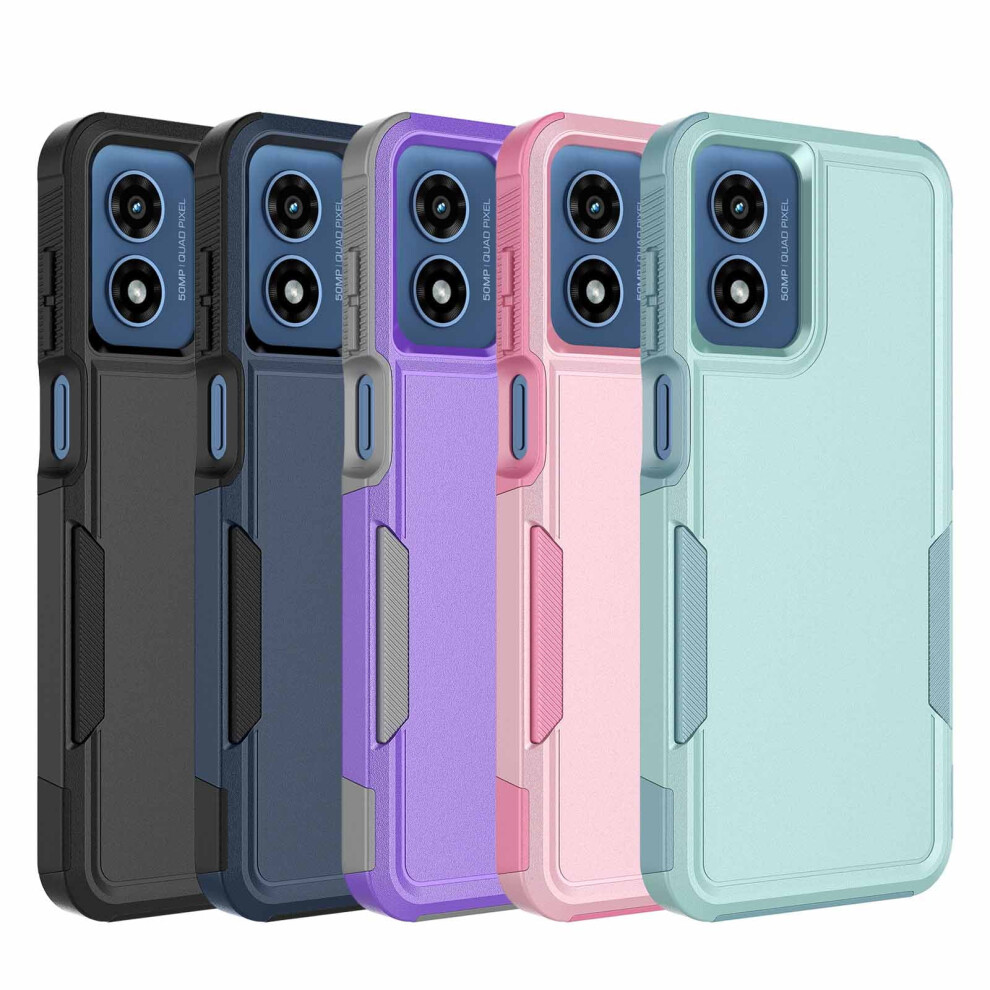 Rugged Dual-Layer Case For Motorola Moto G Play 4G 2024 Â Military-Grade Protection, Compatible With Moto G Play 4G 2024 Green 9353595707238