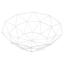 Iron Fruit Basket White for Home Use and Storage