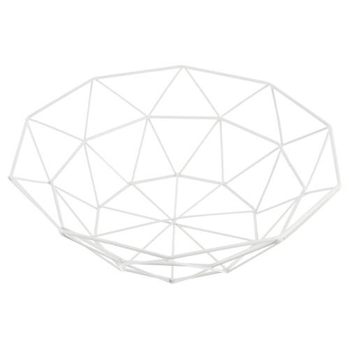 Iron Fruit Basket White for Home Use and Storage