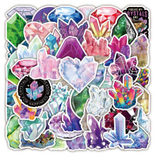 Exquisite Crystal Stickers, 100Pcs Waterproof Vinyl Art for Personalization, Perfect for Phone, Laptop, Car, High-Quality PVC Removable & Reusable