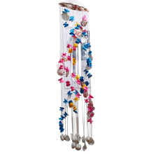 Carillon éolien en coquillage, décoration de plage extérieure, clochette suspendue en coquillage, décoration extérieure, conque, article de