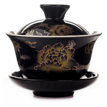 Service à thé Kung Fu style chinois, cadeau de mariage pour les amis, théière chinoise en céramique avec pivoines et dragon.