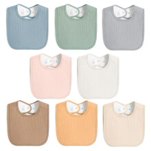 8-pakning muslin 100 % bomull babysmekker for unisex, mykt og absorberende kjønnsnøytralt sett for mating og sikling