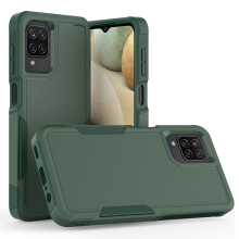Defender Case for Samsung Galaxy A12 6.5" – Heavy Duty, Dustproof, Shockproof, Non-Slip, Rugged Full Body Cover (Green)