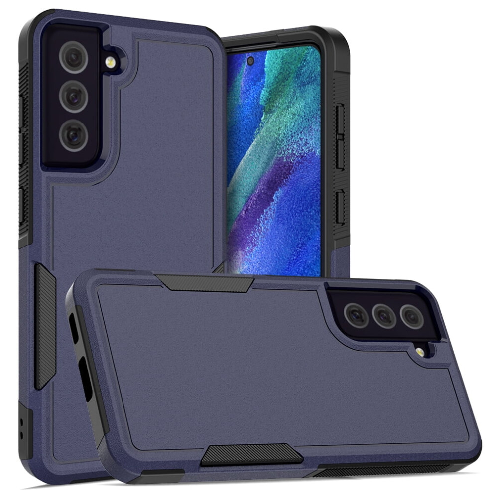 Defender Case For Compatible With Samsung Galaxy S21 Fe 5G Â Heavy Duty, Dustproof, Shockproof, Non-Slip, Blue 9193271152897