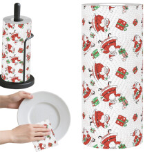 Kitchen Paper Towels, 1 Pack Festive Printed Holiday Cleaning Towels, Highly Absorbent Disposable Paper Rolls for Christmas Kitchen and Restaurant