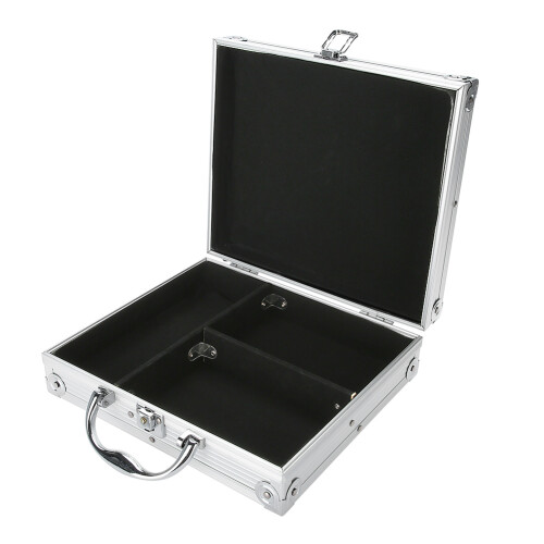 Compact Chip Storage Solution, Space for Dealer Buttons and Small Items, Durable Aluminum Frame Construction with Soft Foam Interior, Empty Case Only 2