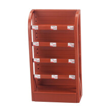 1/12 Scale Shelf Display Rack, Miniature Shelf Mini Shelf Model, Micro Landscape Storage Shelf, Dollhouse Furniture for Home Brown