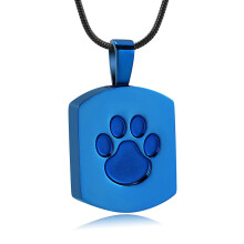 Cremation Jewelry for Ashes Urn Necklace for Ashes Memorial Dog Ashes Necklace Cremation Necklace Pet Keepsake Necklace Pawprint Ashes Holde Necklace