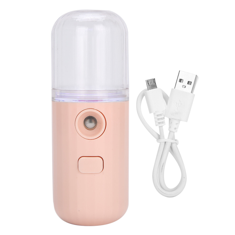 Skin Care Essential: Nano Mist Sprayer for Deep Moisturizing, USB Rechargeable Portable Handheld Facial Steamer with Cool Mist