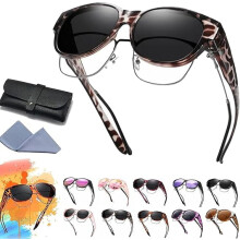 Polarized Sunglasses, 2025 New Polarized Uv400 Protection Trendy Round Cat-Eye Sunglasses, Fit over Glasses