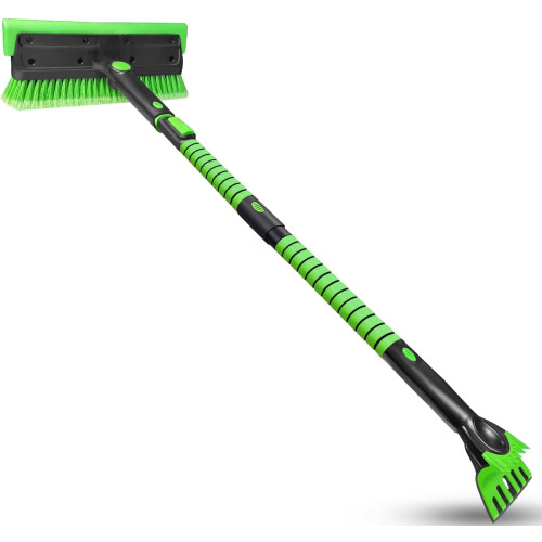 Snow Brush and Ice Scraper 56 Inch Extendable Heavy Duty