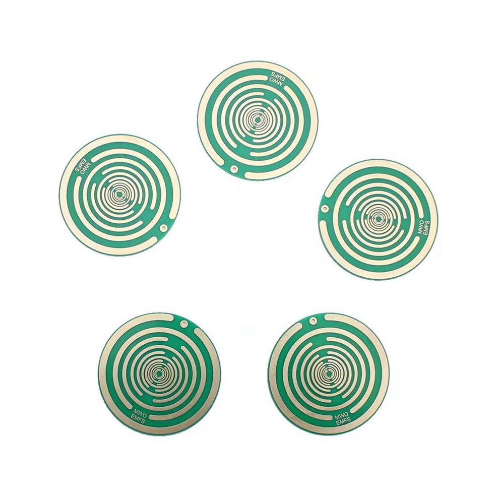 Green 5Pcs Polarization Disk Mwo Optical Disk Multi-Wave Oscillator Ornaments Lakhovsky Disc Pendant