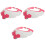 3Pièces Casquettes Shampooing Rouge Facile À Transporter 2