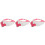 3Pièces Casquettes Shampooing Rouge Facile À Transporter 3