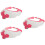 3Pièces Casquettes Shampooing Rouge Facile À Transporter 6