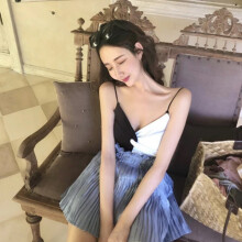 Elegante gonna lunga plissettata da donna, gonna midi con elastico in vita alta, gonna lunga a trapezio in tessuto chiffon traspirante, ideale per