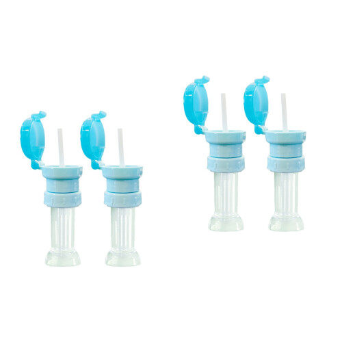 4Pcs Lightweight Sky-Blue Toddler Beverage Bottle Caps 2