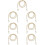 7Pcs Lightweight Pearl Bag Chain Replacement Strap for DIY Purse Decor 11