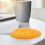 2Pièces Tapis Coton Orange Rond Pour Accessoire Bol Bouddhiste 11