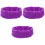 3Pièces Couvre-Oreilles Violet Élastique Confortable Hiver 2